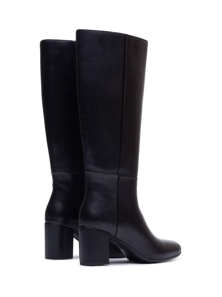 Hush Puppies Black Oprah Long Boots - Image 2 of 5 Hush Puppies Black Oprah Long Boots - Image 2 of 5