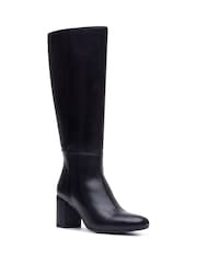 Hush Puppies Black Oprah Long Boots - Image 3 of 5