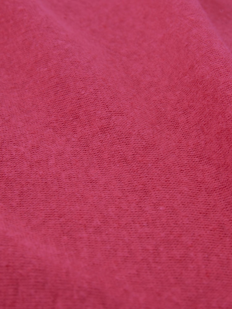 Pink - Celtic & Co. T-Shirt aus Leinen/Baumwolle mit V-Ausschnitt - Bild 5 von 5