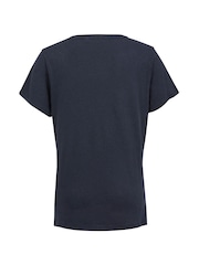 Celtic & Co.  Linen / Cotton V-Neck T Shirt - Image 3 of 5