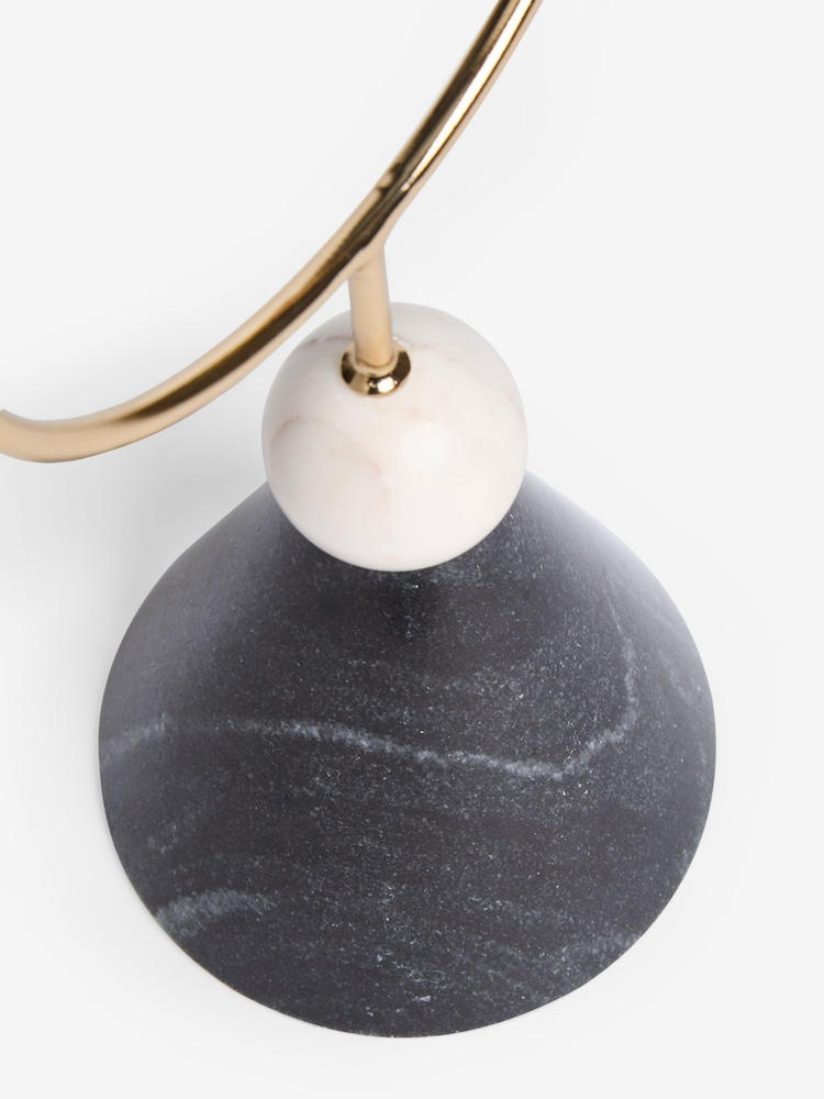 Gold Marble And Metal Taper Candle Holder - Image 6 of 6