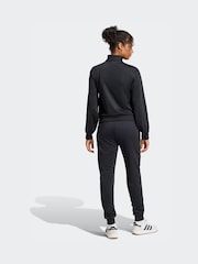 adidas Black Essentials Feel Cosy Tracksuit - Image 2 of 8