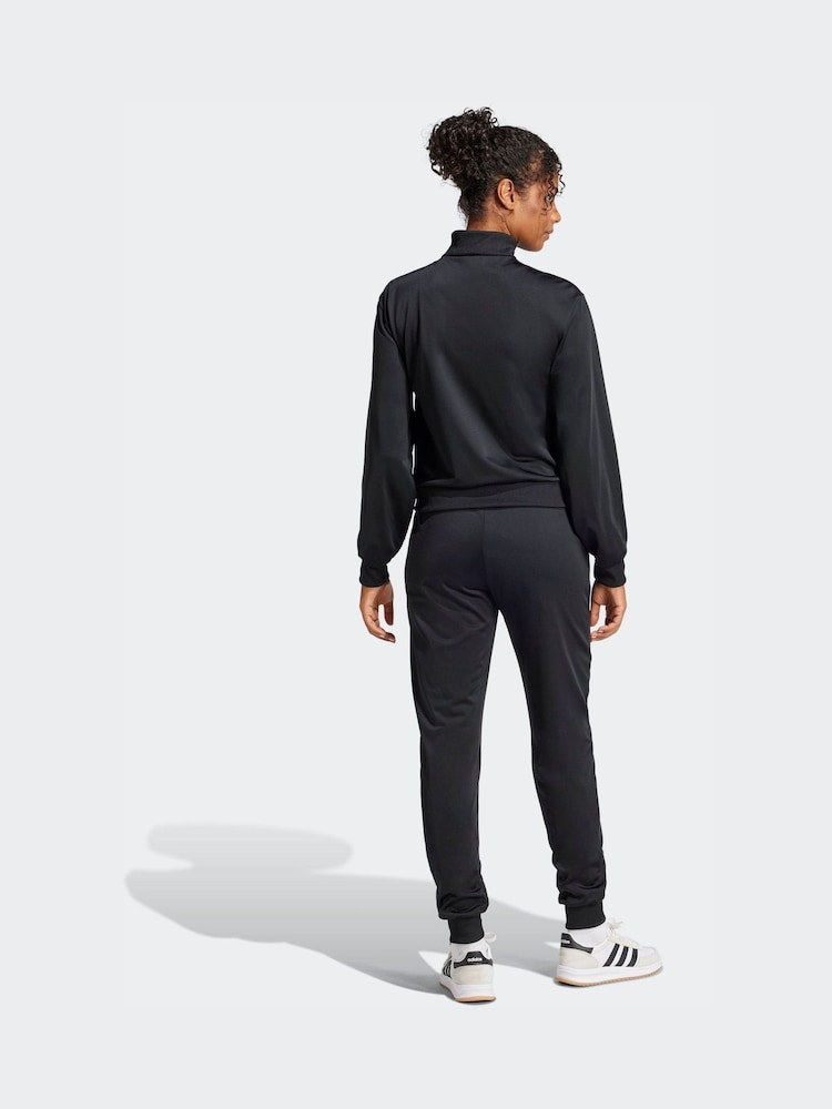 adidas Black Essentials Feel Cosy Tracksuit - Image 2 of 8