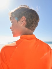 Orange Short Sleeve Sunsafe Rash Vest (1.5-16yrs) - Image 6 of 9