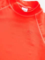 Orange Short Sleeve Sunsafe Rash Vest (1.5-16yrs) - Image 9 of 9