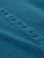 رداء علوي كتان/قطن لون طبيعي Henley من Celtic & Co.‎ - صورة 3 من 5