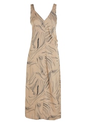 Calvin Klein Natural Surface Print Slip Dress - Image 4 of 6