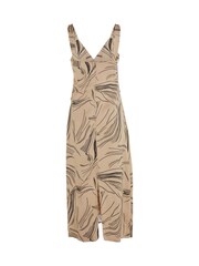 Calvin Klein Natural Surface Print Slip Dress - Image 5 of 6