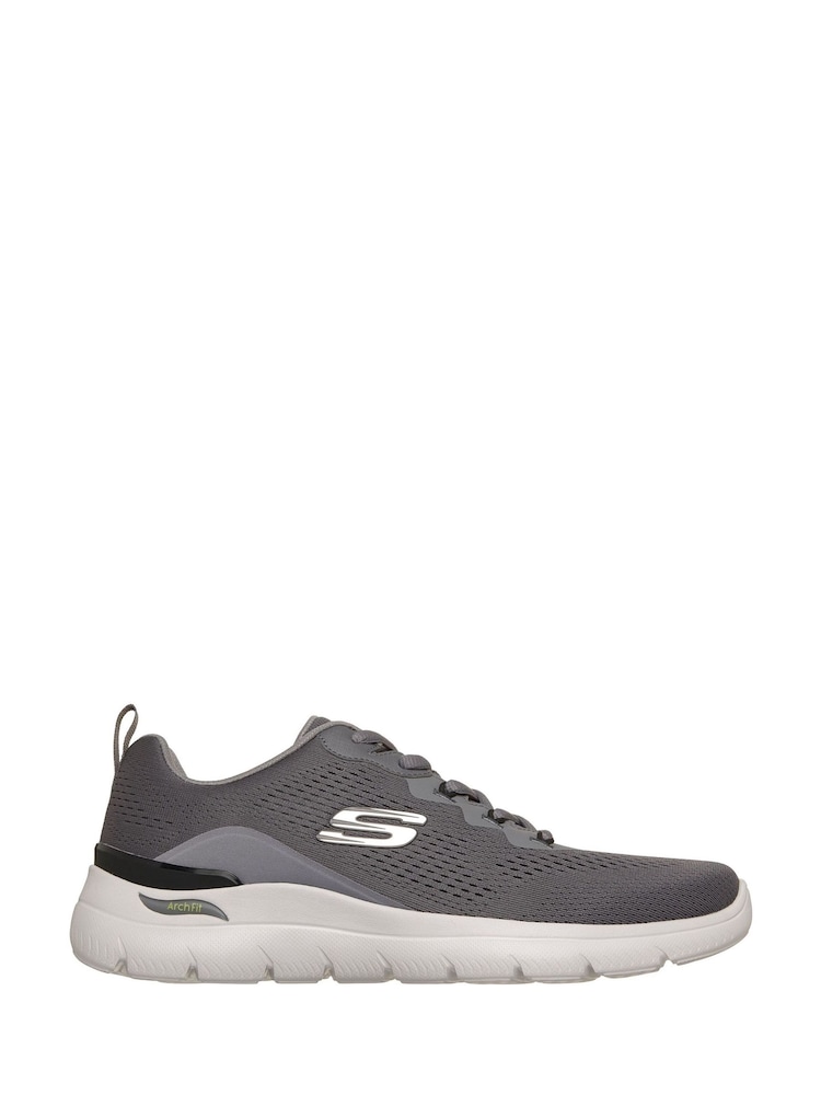 Skechers Grey Arch Fit Summits Kravel Trainers - Image 1 of 3 Skechers Grey Arch Fit Summits Kravel Trainers - Image 1 of 3