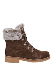 Hush Puppies Brown Florence Wide Fit Boots - Image 1 of 4