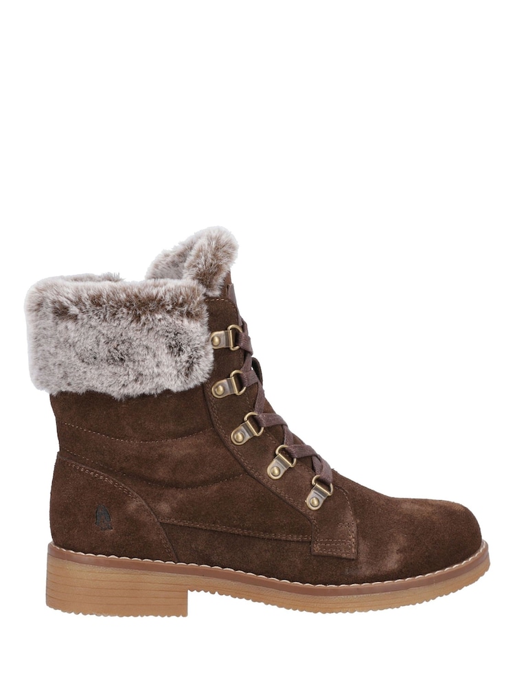 Hush Puppies Brown Florence Wide Fit Boots - Image 1 of 4 Hush Puppies Brown Florence Wide Fit Boots - Image 1 of 4