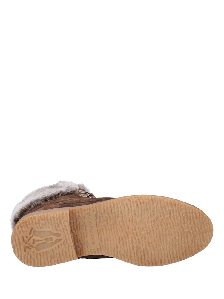 Hush Puppies Brown Florence Wide Fit Boots - Image 4 of 4 Hush Puppies Brown Florence Wide Fit Boots - Image 4 of 4