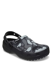 Crocs Black Classic Crafted Camo Clogs - Image 3 of 5