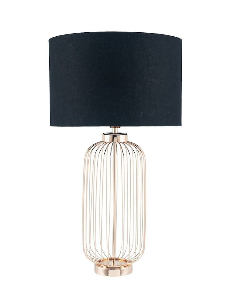 Pacific Gold Dania French Gold Metal Wire Tall Table Lamp - Image 2 of 2