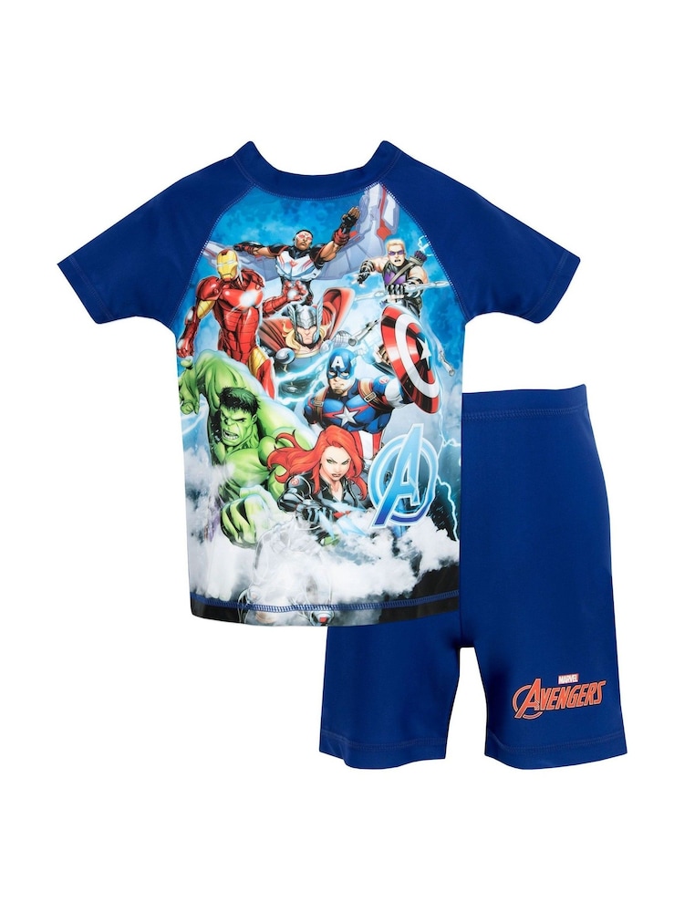 Character Blue Marvel Avengers Two Piece Top & Shorts Set - Image 1 of 5