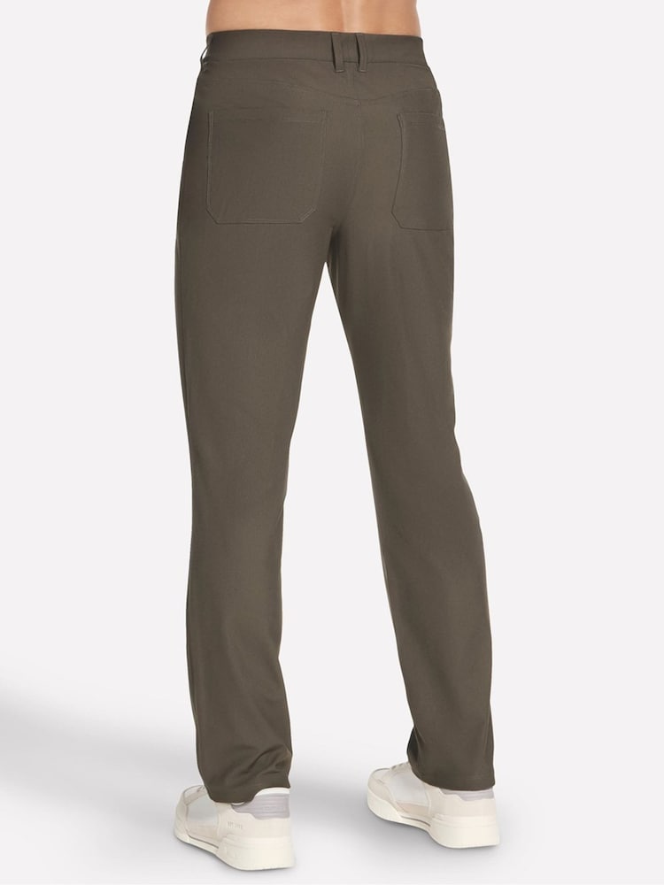 Skechers Brown Premium 5 Pocket Classic Trousers - Image 3 of 3