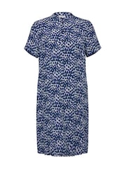 Celtic & Co. Blue Short Sleeve Knee Length Shift Dress - Image 3 of 5