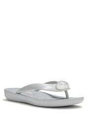 FitFlop Silver X Keith Haring Iqushion Button Flip Flops - Image 6 of 7