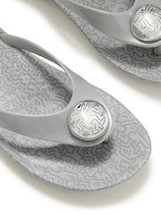 FitFlop Silver X Keith Haring Iqushion Button Flip Flops - Image 7 of 7
