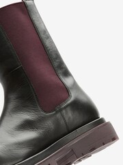 Black/Berry Red Forever Comfort® Signature Coloured Sole Chelsea Boots - Image 6 of 6