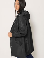 M&Co Black Petite Rain Jacket - Image 3 of 6