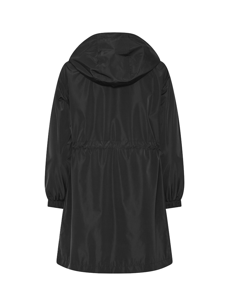 M&Co Black Petite Rain Jacket - Image 6 of 6 M&Co Black Petite Rain Jacket - Image 6 of 6