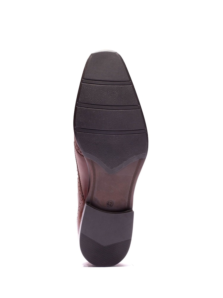 Қоңыр - Base London Sloane Brogue Shoes - 4суретінің 4 суреті