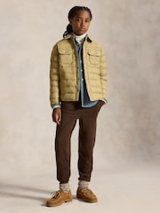Polo Ralph Lauren Brown Jersey Logo Joggers - Image 4 of 6
