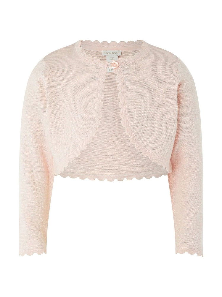 Monsoon Pink Baby Niamh Cardigan - Image 1 of 2