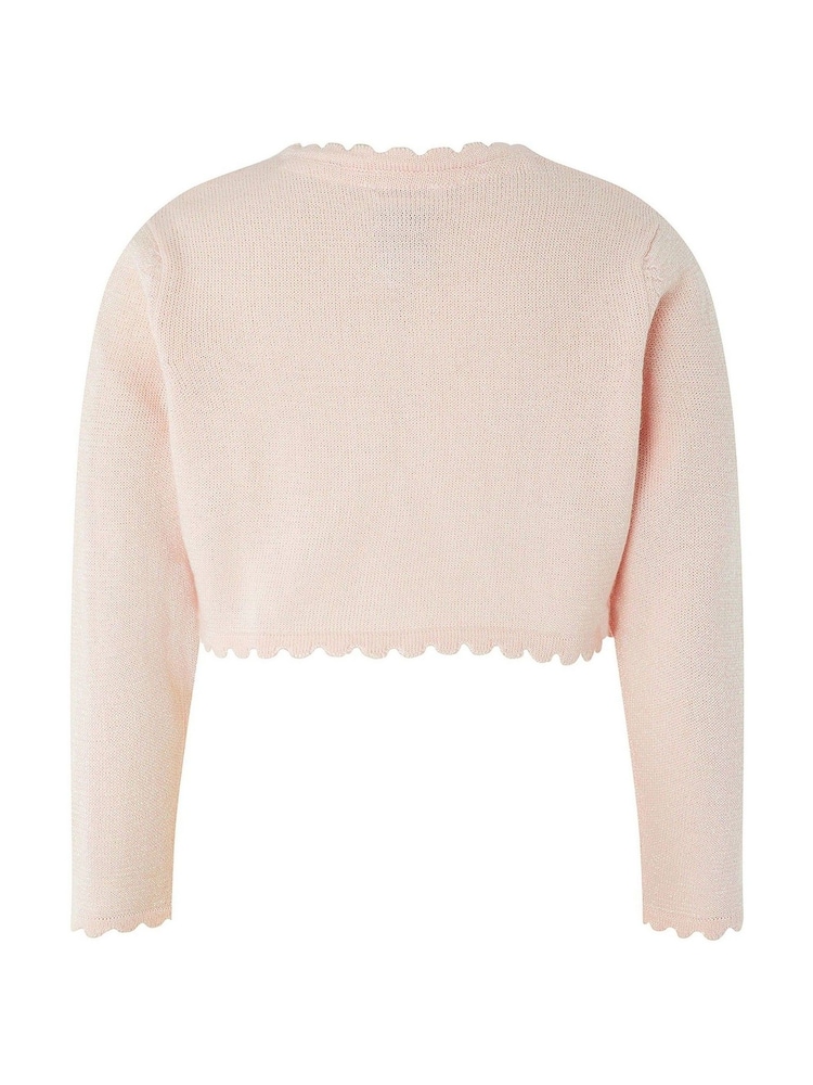 Monsoon Pink Baby Niamh Cardigan - Image 2 of 2