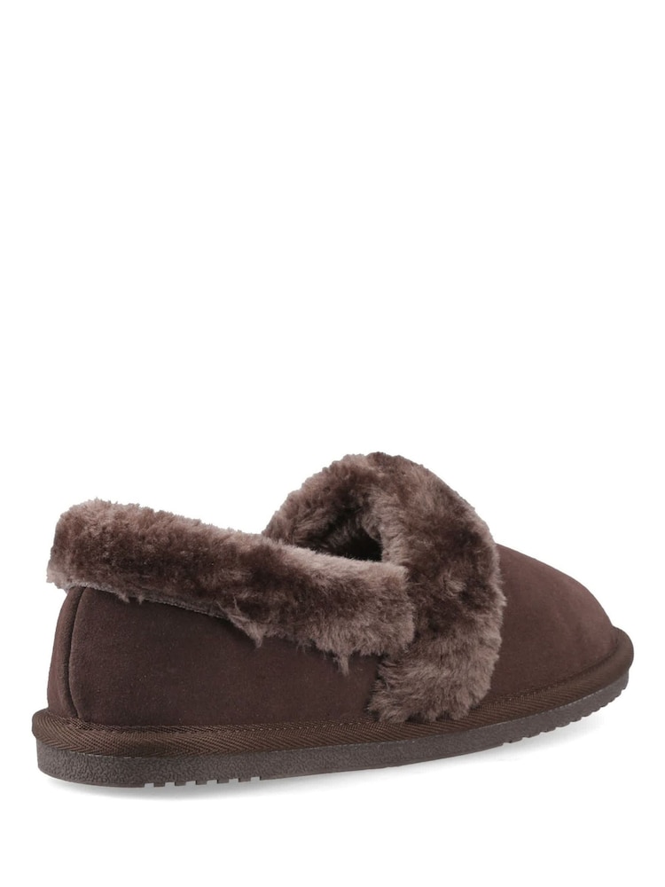 Hush Puppies Brown Ariel Slippers - Image 2 of 4 Hush Puppies Brown Ariel Slippers - Image 2 of 4