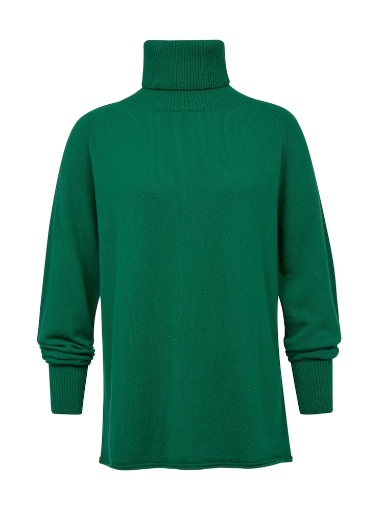 Celtic & Co. Green Geelong Slouch Roll Neck Jumper - Image 2 of 7