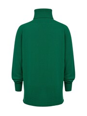 Celtic & Co. Green Geelong Slouch Roll Neck Jumper - Image 3 of 7