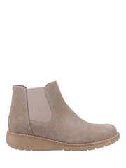 Pelēks - Hush Puppies Leonie zamšādas zābaki - Attēls 1 no 4