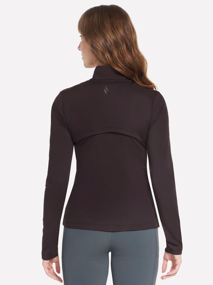 Skechers Brown GOFlex Harmony Full Zip Jacket - Image 2 of 2 Skechers Brown GOFlex Harmony Full Zip Jacket - Image 2 of 2