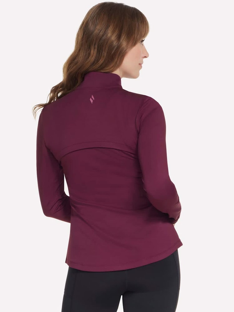 Skechers Red GOFlex Harmony Full Zip Jacket - Image 2 of 4 Skechers Red GOFlex Harmony Full Zip Jacket - Image 2 of 4