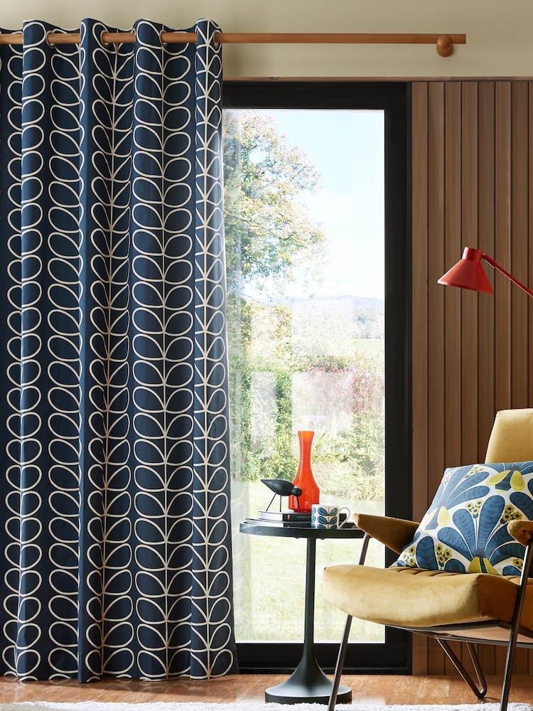 Orla Kiely Linear Stem Eyelet Curtains - Imagem 1 de 3