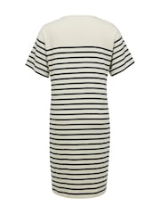 Celtic & Co. Organic Cotton Jersey Knee Length White Dress - Image 3 of 6