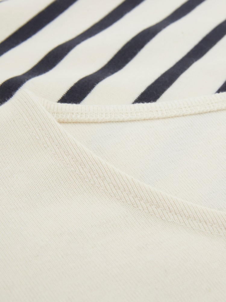 Celtic & Co. Organic Cotton Jersey Knee Length White Dress - Image 6 of 6