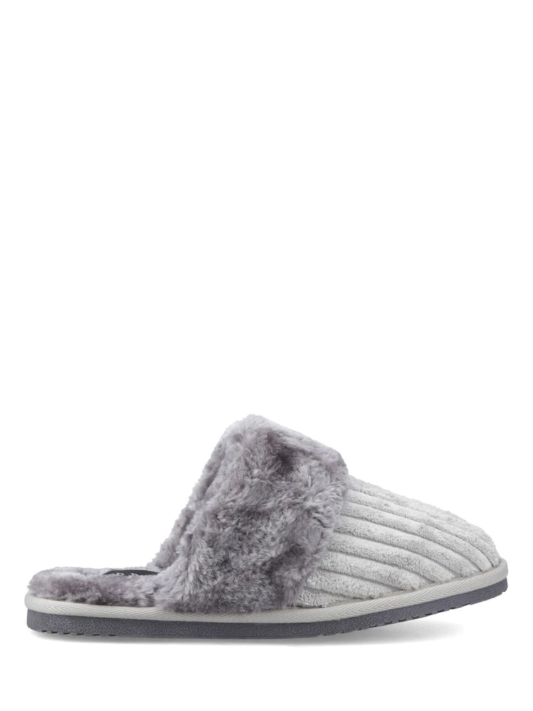 Gri - Papuci Hush Puppies Arianna din material reiat - Imaginea 1 din 4 Gri - Papuci Hush Puppies Arianna din material reiat - Imaginea 1 din 4