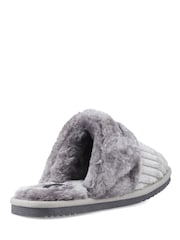 Gri - Papuci Hush Puppies Arianna din material reiat - Imaginea 2 din 4