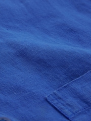 Celtic & Co. Blue Linen Button Through Dress - Image 7 of 7