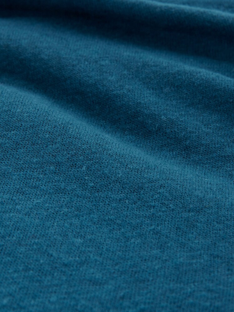 Celtic & Co. Blue Linen / Cotton Short Sleeve Jumpsuit - Image 6 of 6 Celtic & Co. Blue Linen / Cotton Short Sleeve Jumpsuit - Image 6 of 6