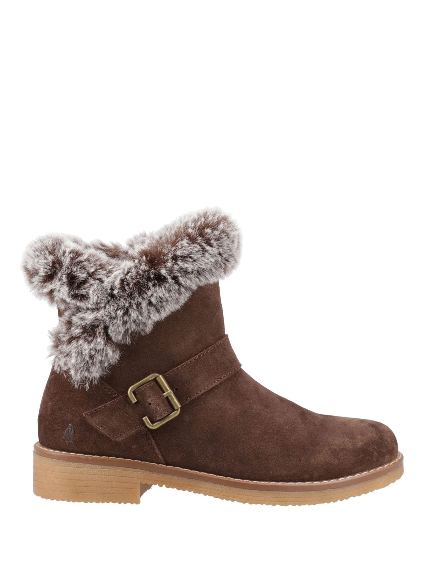 Hush Puppies Women's Chocolate Hannah Wide Fit Boot In Size 3 - Image 4
