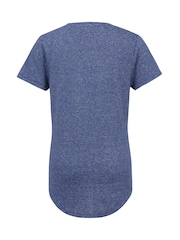 Celtic & Co. Blue Linen/Cotton Scoop Neck T-Shirt - Image 3 of 5