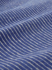 Celtic & Co. Blue Linen/Cotton Scoop Neck T-Shirt - Image 5 of 5