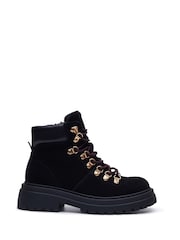 Hush Puppies Black Robyn Hiker Boots - Image 3 of 6