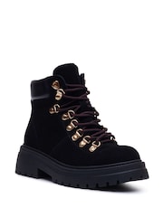 Hush Puppies Black Robyn Hiker Boots - Image 4 of 6