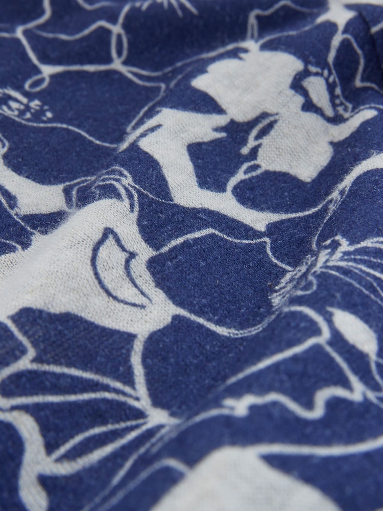 Celtic & Co. Blue Linen / Cotton Scoop Neck T-Shirt - Image 2 of 3