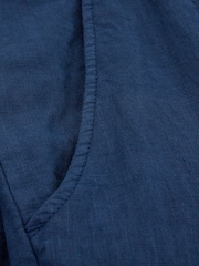 Celtic & Co. Blue Linen V Neck Sleeveless Jumpsuit - Image 7 of 8